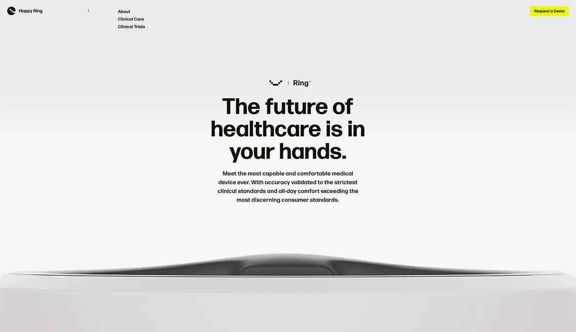 Happy Ring healthcare website