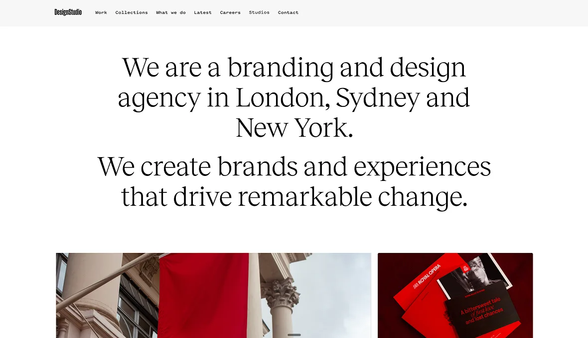DesignStudio branding agency website