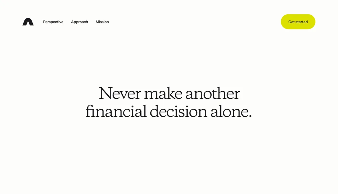 Advisor financial decisions website